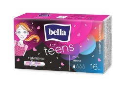 Тампоны Bella Тинс мини без аппликатора 16 шт.