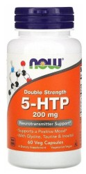 5-НТР 200mg, Now (Нау) капс. 200 мг 0.67 г №60 Двойная сила (5-гидрокситриптофан + глицин + таурин + инозитол)