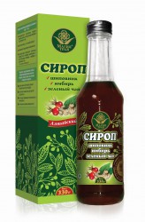 Сироп Имбирь шиповник зеленый чай 330 г