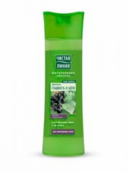 Шампунь Чистая линия Гладкость и шелк для непослушных волос с экстрактом черной смородины 400 мл