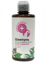 Шампунь Домашний доктор против выпадения лопух + крапива 300 мл