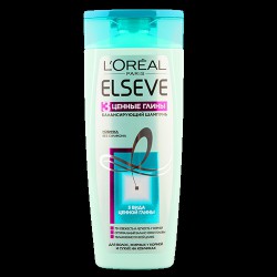 Шампунь Elseve Балансирующий 3 Ценные Глины для волос жирных у корней и сухих на кончиках 250 мл