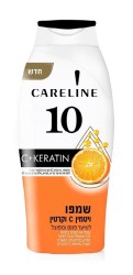 Шампунь Careline 10 для поврежденных и секущихся волос с витамином с и кератином 700 мл