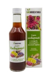 Сироп имбирный с солодкой и лимоном фреш БАД 250 мл