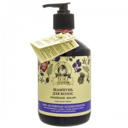 Шампунь 100 живительных трав Агафьи Репейный Лекарь сила и рост волос 500 мл