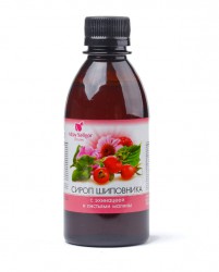 Сироп шиповника с эхинацеей и листьями малины от простуды 250 мл