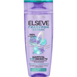 Шампунь Elseve Гиалурон баланс для жирных у корней и обезвоженных на кончиках волос 72 ч свежести (салициловая и гиалуроновая кислоты) 250 мл